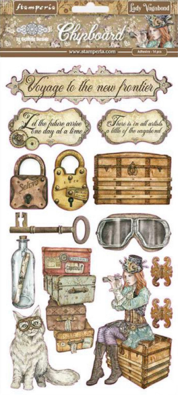 Stamperia Lady Vagabond-spaanplaat